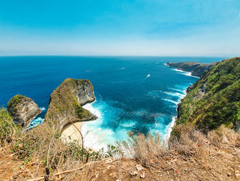 Scenic view of sea against sky