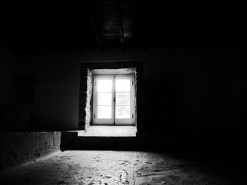 Interior of abandoned house