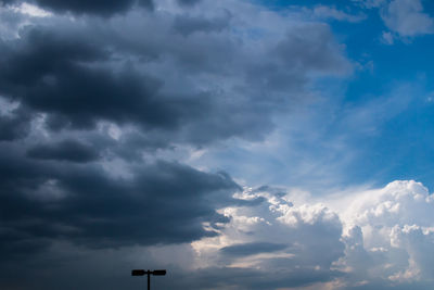 Low angle view of storm clouds in sky