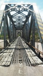 Railroad tracks against sky