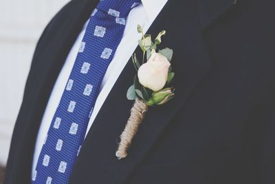 Close-up man wearing suit