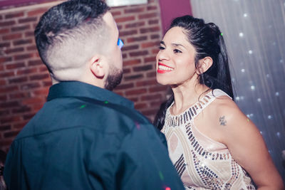 Portrait of a smiling young couple