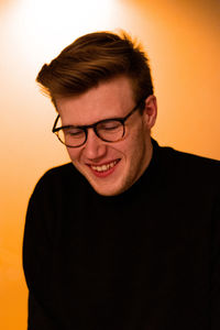 Portrait of smiling young man