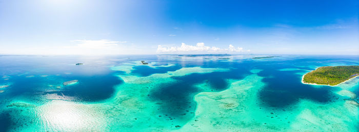 Panoramic view of sea against sky