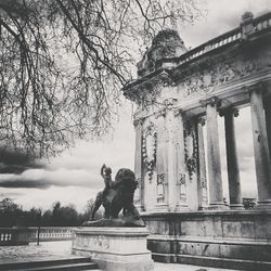 Low angle view of historical building