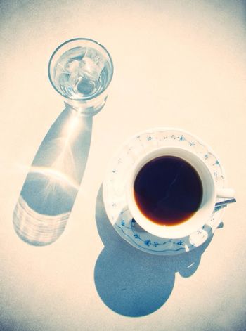 CLOSE-UP OF COFFEE CUP WITH COFFEE CUP