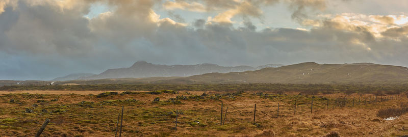 Panoramic view of landscape against sky