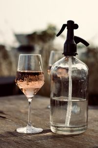 Close-up of drink on table