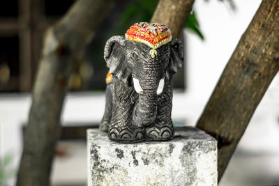Close-up of statue