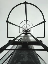 Low angle view of built structure against clear sky