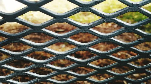 Full frame shot of metal grate