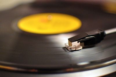 Close-up of machine part