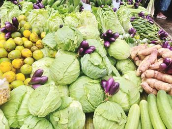 Various fruits for sale at market stall