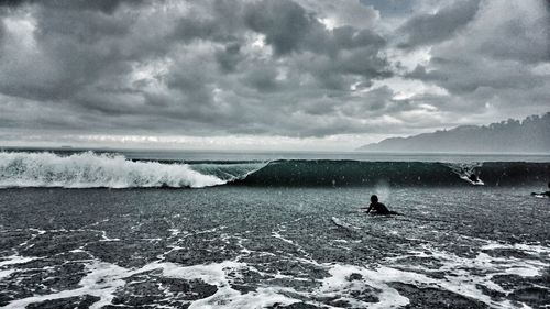 Scenic view of sea against sky