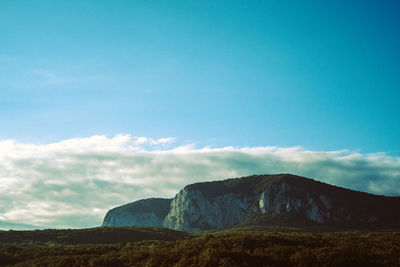 Scenic view of mountain against sky