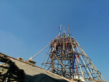 Puja pandal construction