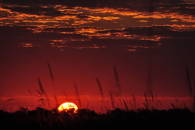 Scenic view of sunset sky