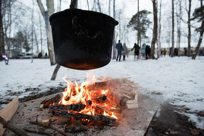 Close-up of fire