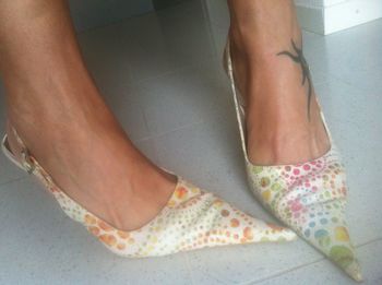 Low section of woman feet