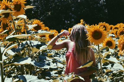 Woman in field