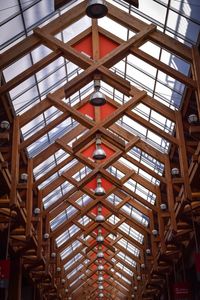 Low angle view of ceiling