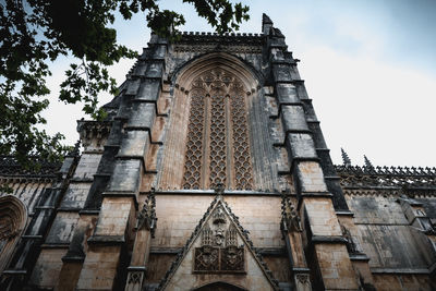 Low angle view of building against sky