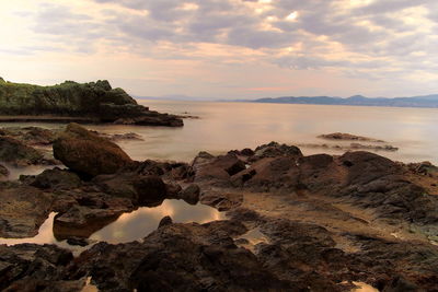 Scenic view of sea against sky