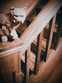 Close-up of wooden door