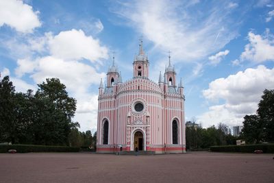 View of historical building against cloudy sky