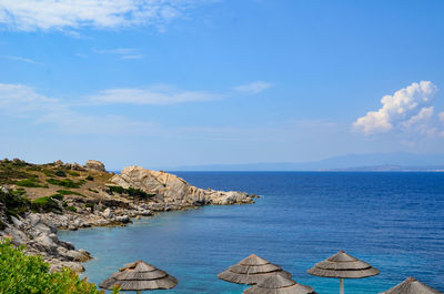 Panoramic view of sea against sky