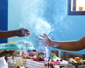 People preparing food