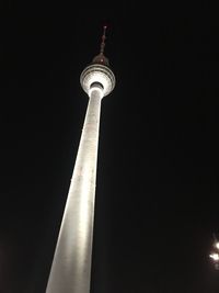 Low angle view of communications tower