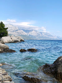 Scenic view of sea against sky