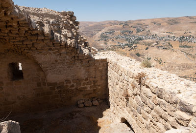 View of old ruins against the sky