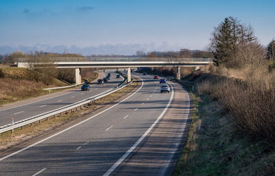 Danish highway between odense and svendborg