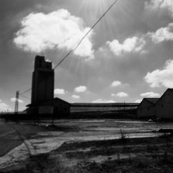 Built structure against cloudy sky