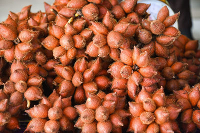 Full frame shot of fruits for sale at market stall