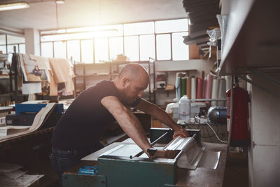 Man working in factory