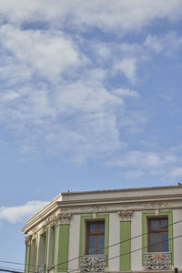 Low angle view of building against sky