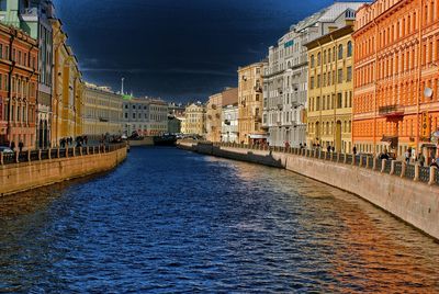 Canal along buildings