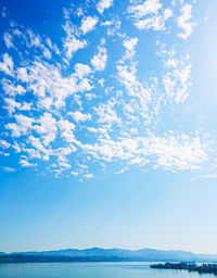 Low angle view of sea against sky