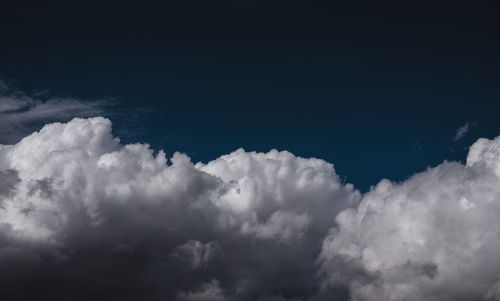 Low angle view of clouds in sky