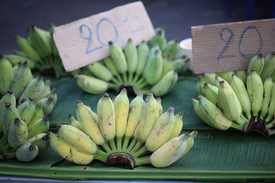 Close-up of fruits for sale at market stall