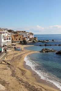 Buildings on beach