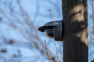 Closed circuit security camera is mounted to watch your activities