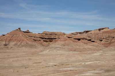 Scenic view of desert against sky