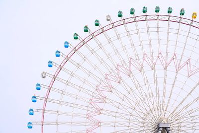 Low angle view of ferris wheel against sky