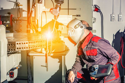 Man working in factory