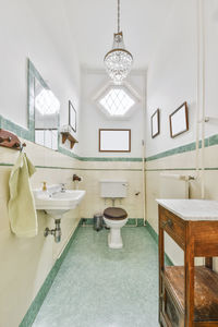 Interior of bathroom