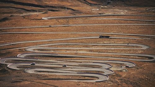 Twisting mountain road 